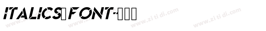 Italics font字体转换